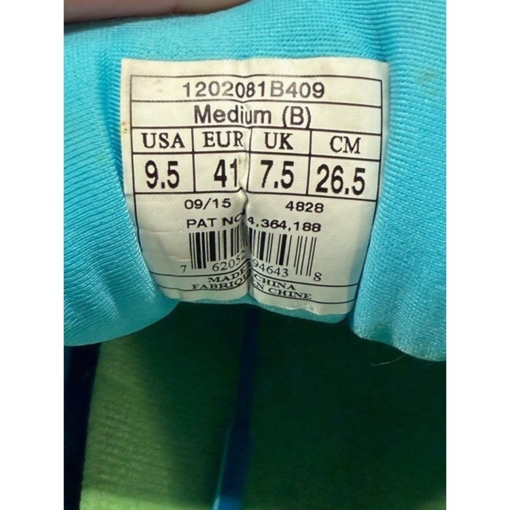Brooks Ravenna 7 Womens Running Shoes Blue Teal Lime Green Sneakers 9.5 - Picture 9 of 9